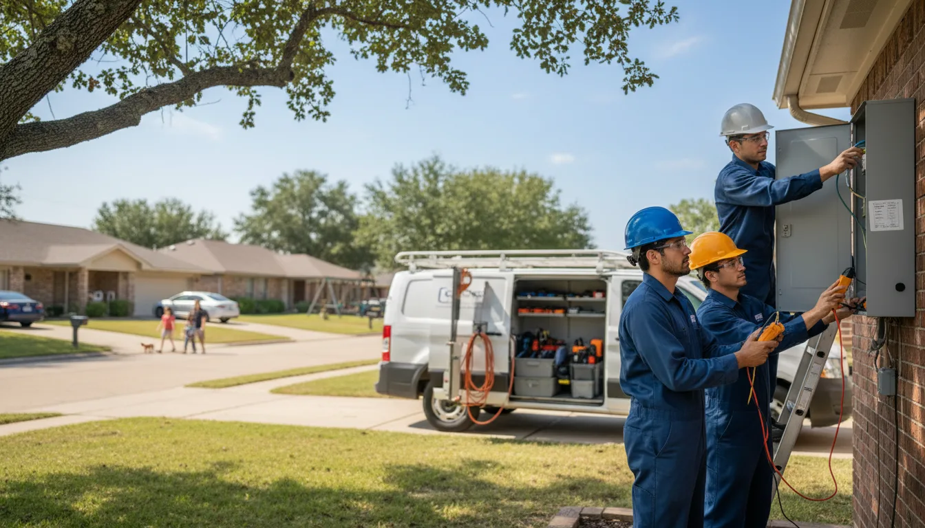 Certified electrician providing emergency electrical services in Stockville, NE